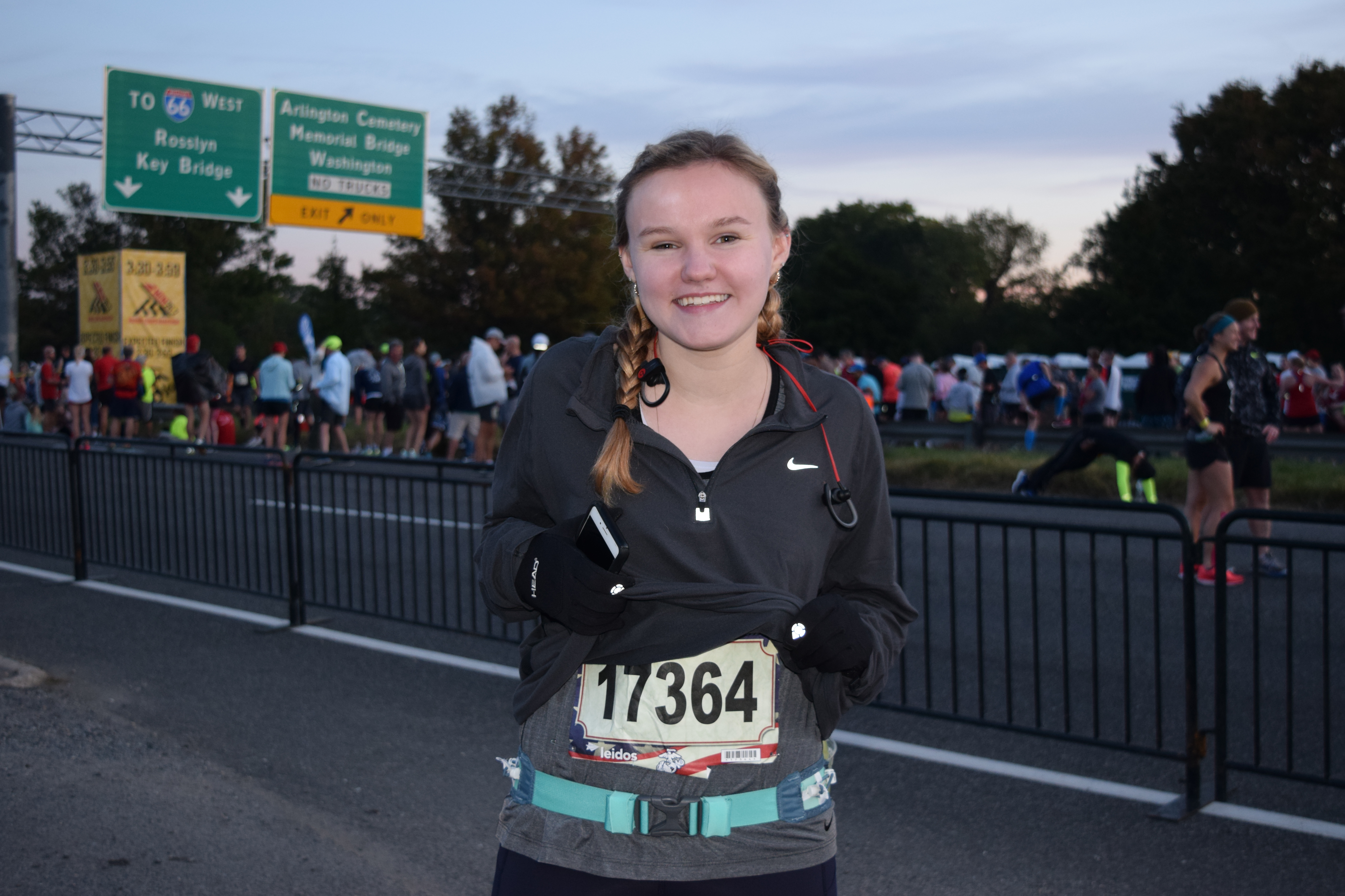 Catholic Senior Sarah Williams Runs Marine Corps Marathon