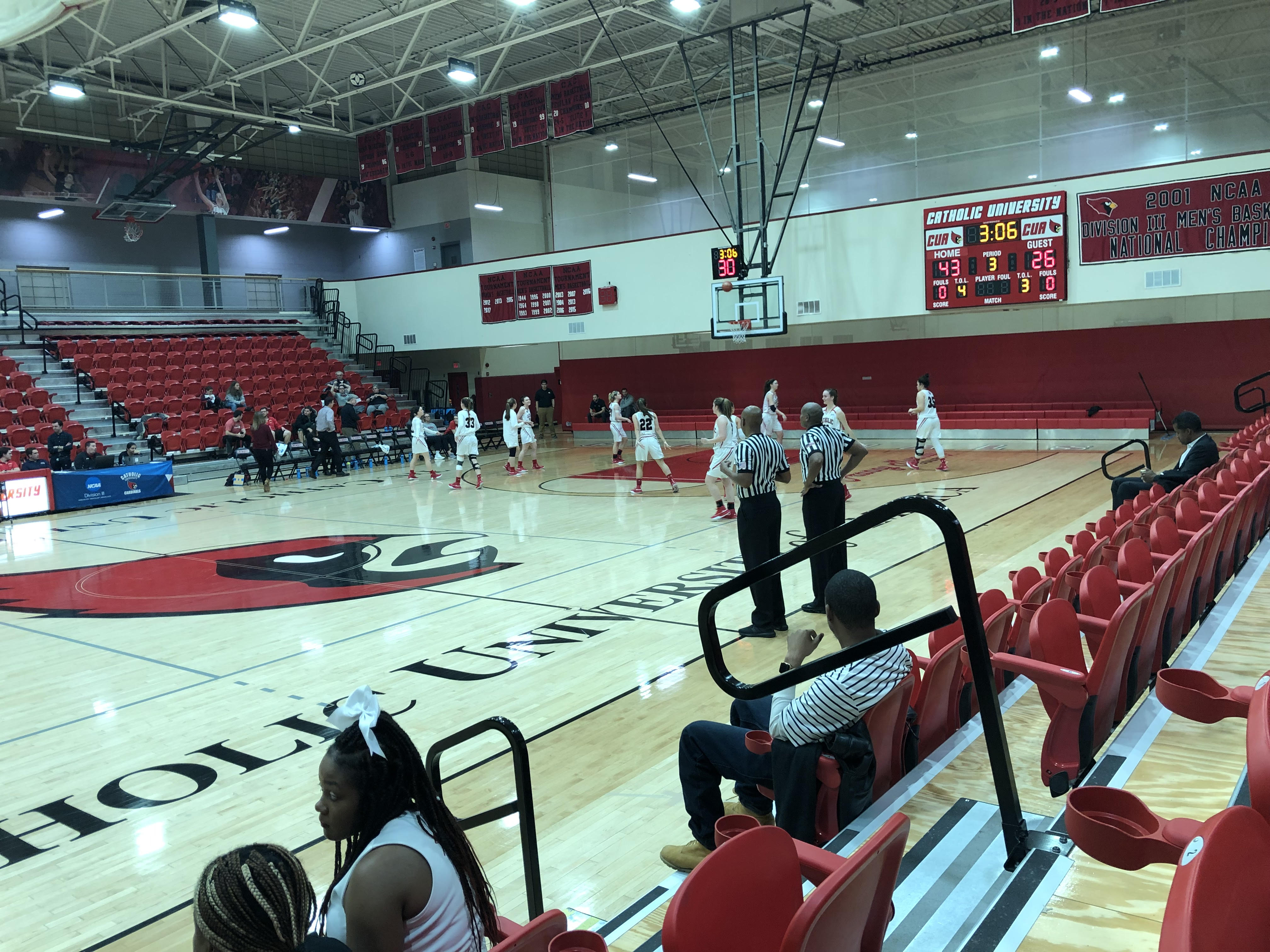 basketball against goucher