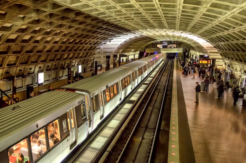 Washington,Dc,,Usa.,Circa,November,2011.,Subway,Coming,In,At