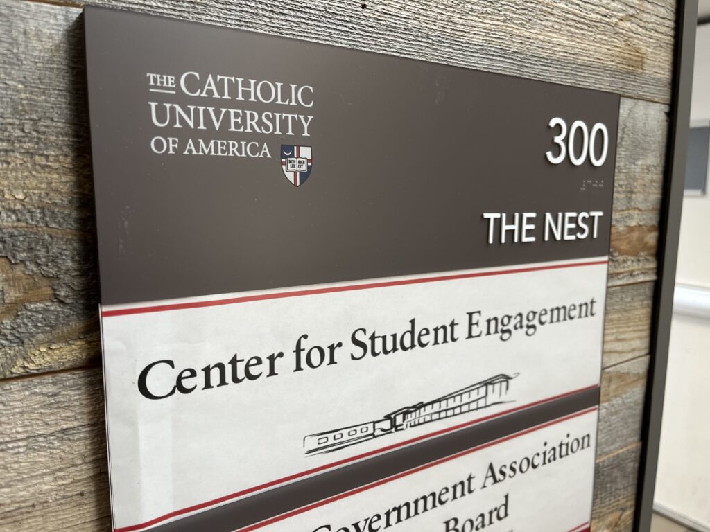 Center for Student Engagement sign