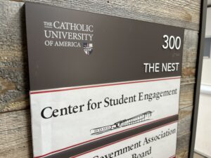 Center for Student Engagement sign